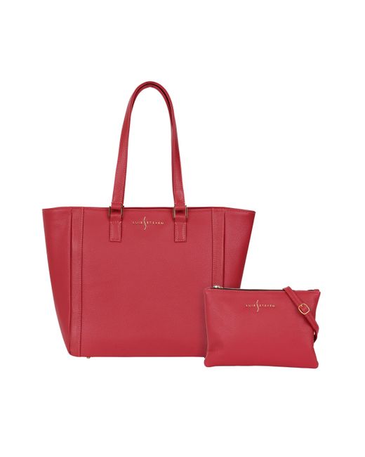 Luis Steven Red Classic Tote