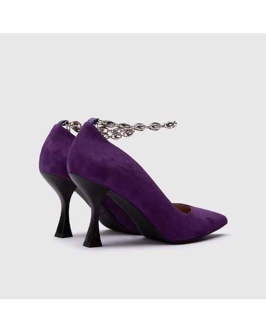 Ilvi Purple Halltor Suede Leather Pump