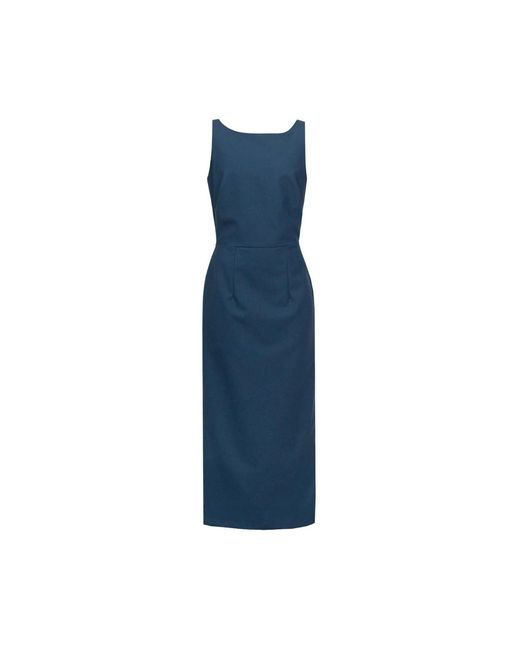 Van Brussel Blue Elbany Straightline Dress