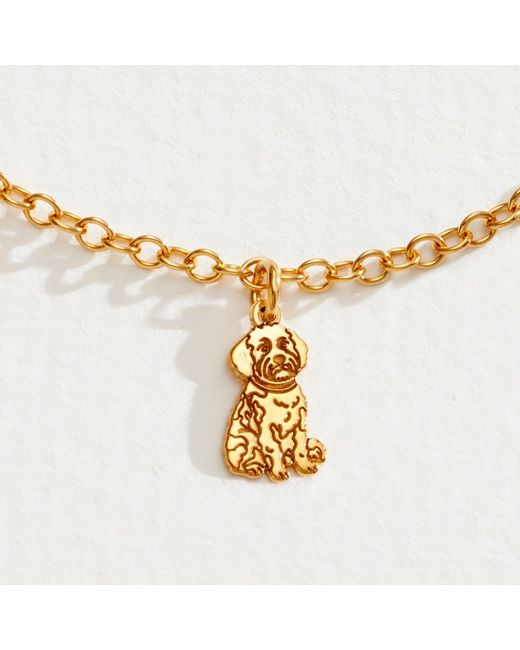 Posh Totty Designs Metallic Plated Cockapoo Dinky Charm Bracelet
