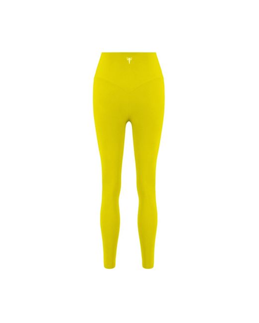 Yes Flâneuse Yellow Bethany Signature High Rise Silky Soft Leggings Blazing