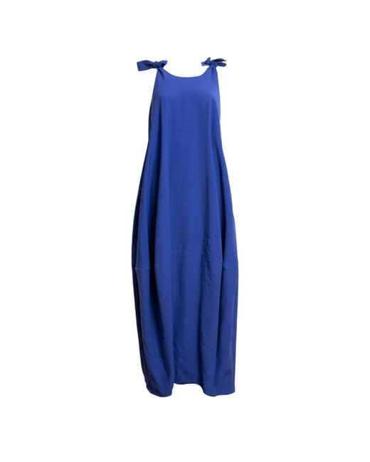 Bianca Popp Blue Balloon Dress With Straps