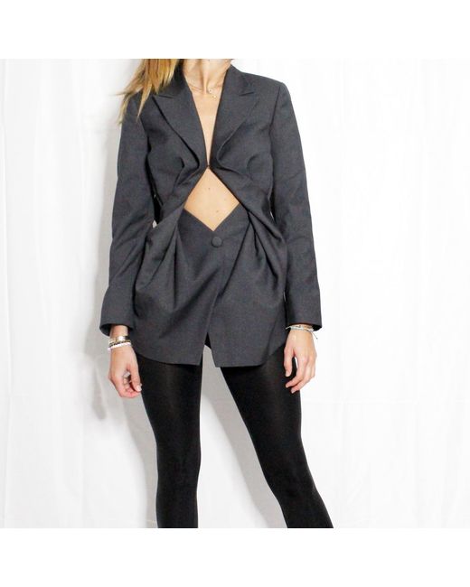 Boutique Kaotique Black Cutout Blazer