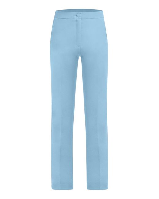 Tia Dorraine Blue Tailored Straight-Leg Trousers, Light