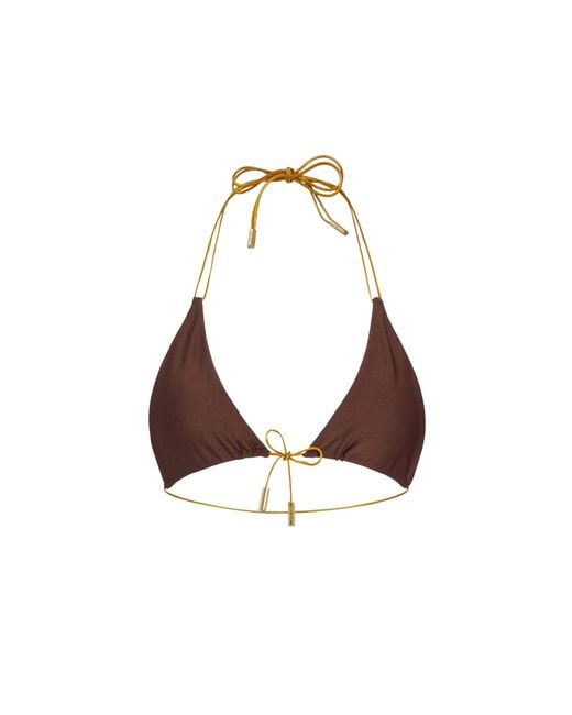 Capri Swim™ Red Wine & Chocolate Reversible Bikini Top