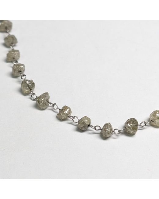 Rahul's Jewels Metallic 7.25" Genuine Diamond Rough Bracelet