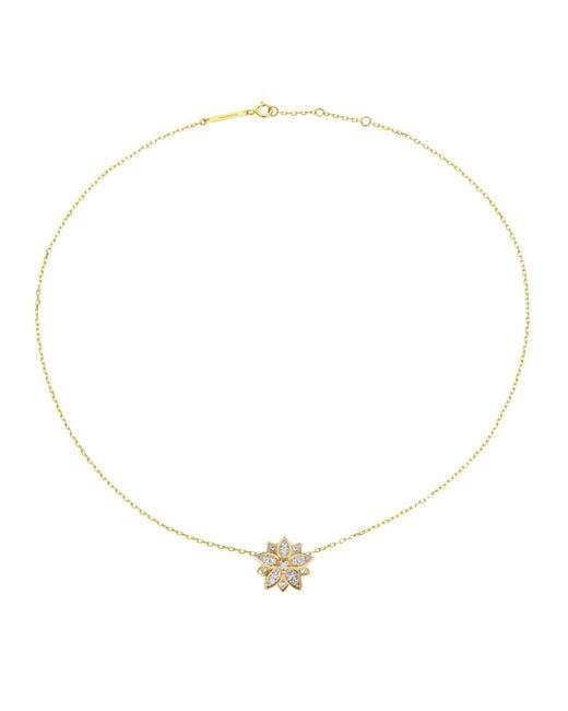 BLOOMTINE | Earth Angel HQ Metallic Eternal Bloom Solid Diamond Lotus Flower Choker