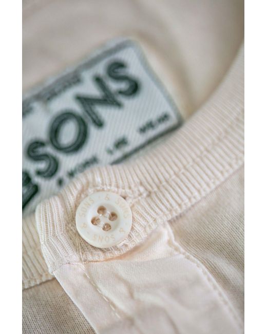 &SONS Trading Co Gray Neutrals &Sons The New Elder Henley Shirt Raw for men
