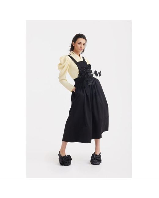 Julia Allert Yellow V-Neck Statement Long Sleeve Blouse – Pale