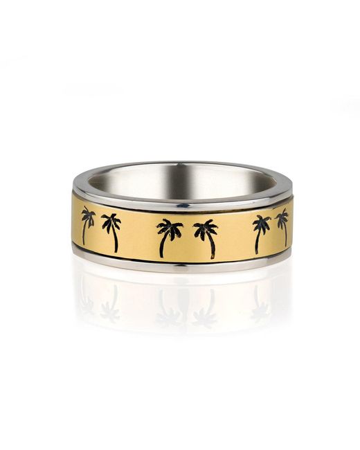 Charlotte's Web Jewellery Metallic Oasis Palm Mixed Spinning Ring