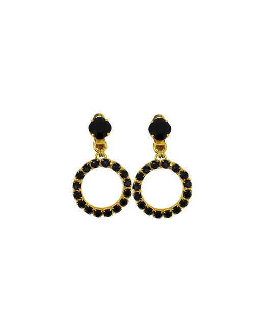Vicki Sarge Black The Small Hoop Earrings