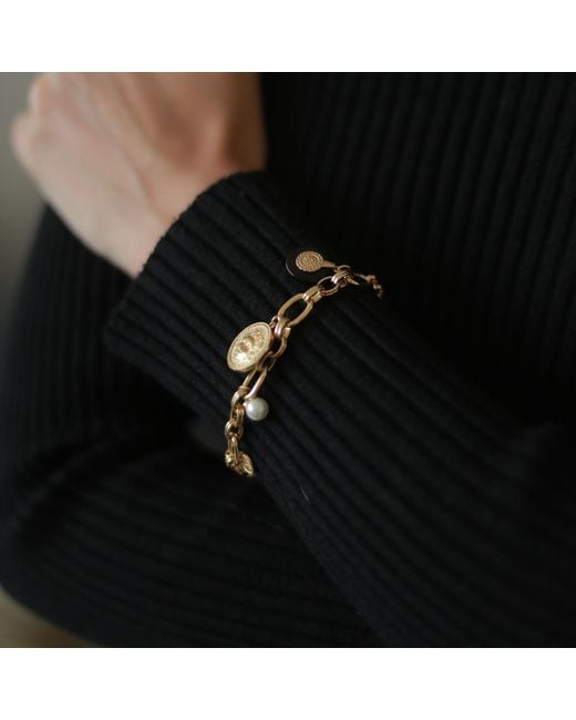 Retro Chic Metallic Retro Coin Bracelet
