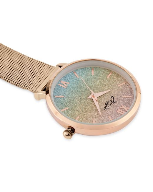 Bermuda Watch Company Metallic Annie Apple Glitter/ Mesh Nurse Fob Watch