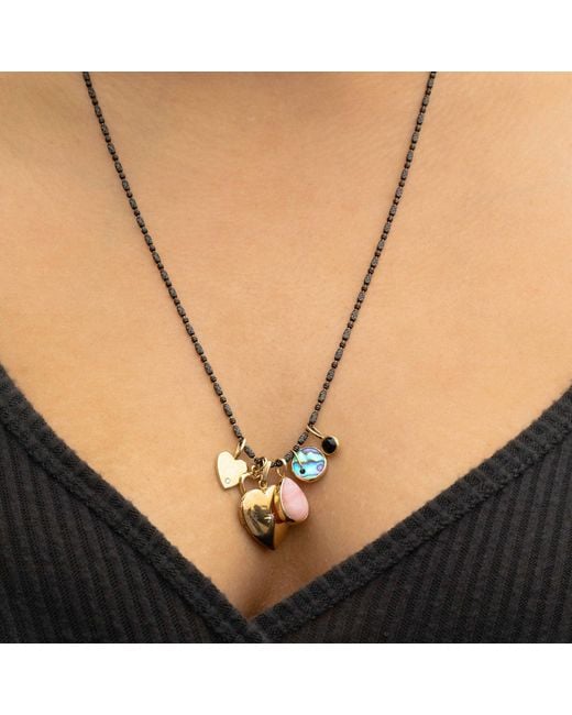 Maya Brenner Metallic Small Abalone Cabochon Charm