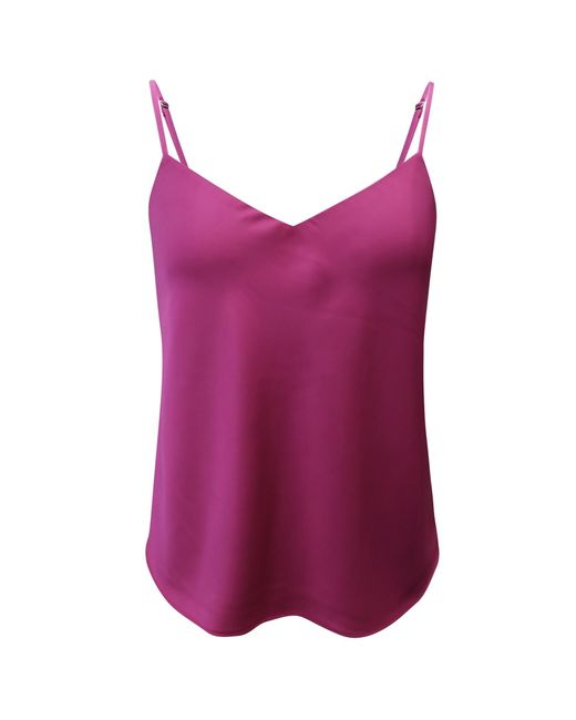 Riviera Soirée Purple Bardot Satin Camisole