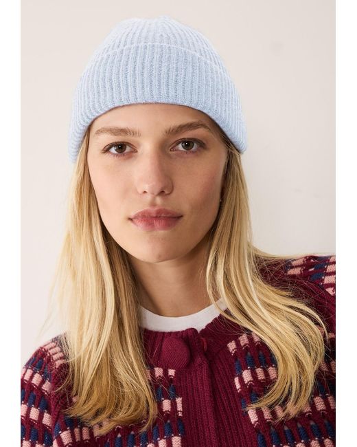 Loop Cashmere Blue Cashmere Beanie