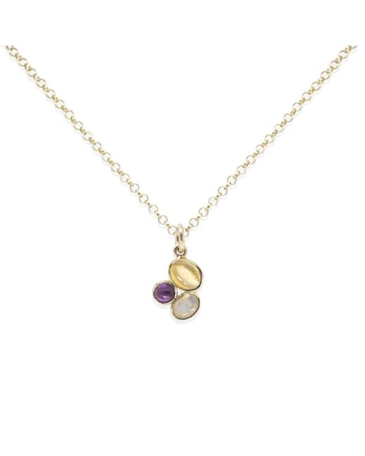 Vintouch Italy Metallic Cosmo 18kt Gold-plated Multicolor Mini Necklace