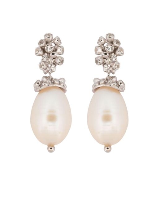 Dainty London Natural Baroque Pearl Earrings