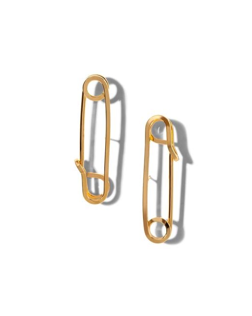 Jaredjamin White Safety First Post Earrings