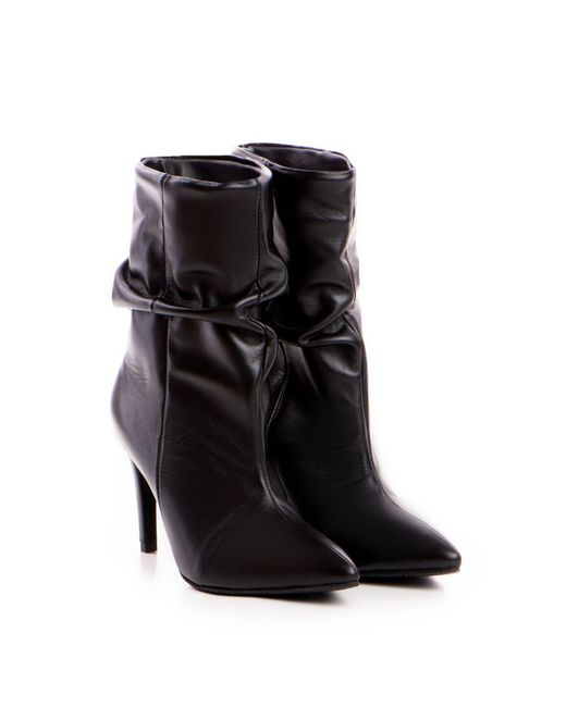 The 5Th Element Black Vera Slouch Ankle Boots