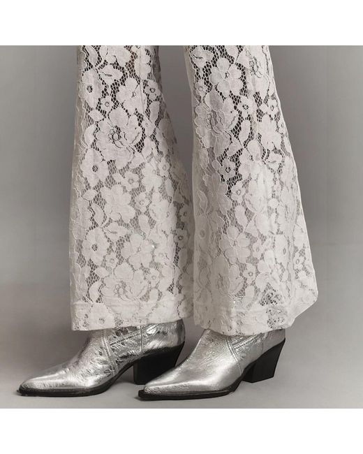 HIGH HEEL JUNGLE by KATHRYN EISMAN White Jen Lace Pant