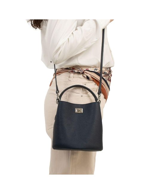 Hamel Atelier Blue Riva Leather Crossbody Bag