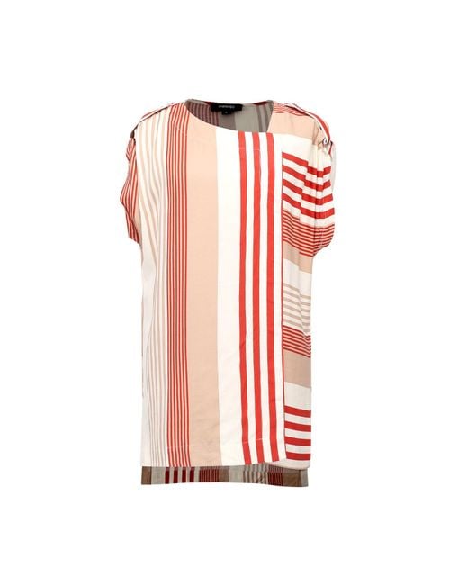 Smart and Joy Red Long Stripe Print Game Top