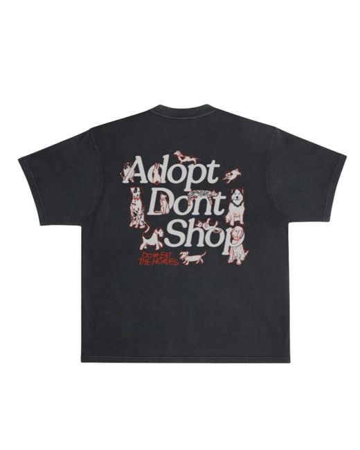 Dont Eat the Homies Black Adopt Dont Shop Tee for men