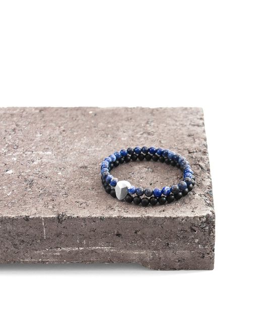 Anchor and Crew Blue Sodalite Iguazu & Stone Bracelet for men