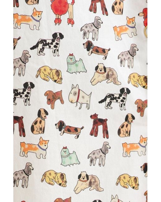 Louche Multicolor Danica Dogs Day Short Sleeved Shirtdress