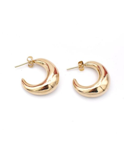 Lala Salama Metallic Classic Chubby Hoops