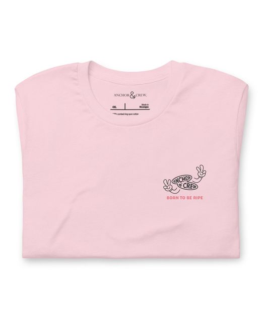 Anchor and Crew Pink Cotton Ripe Avocado Dial-A-Local Organic Cotton T-Shirt for men