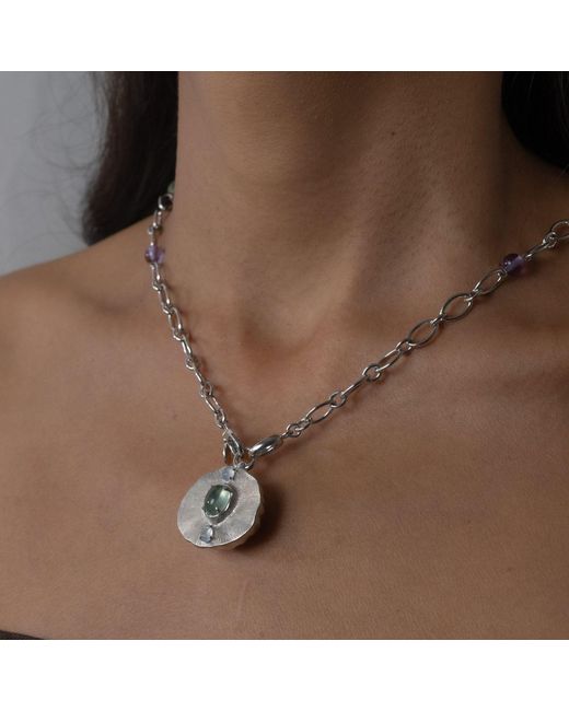 Onia Metallic Amla Stone Charm