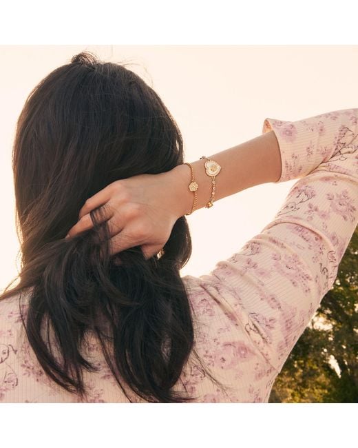 Cloud Haven Metallic Chain Pawprint Bracelet