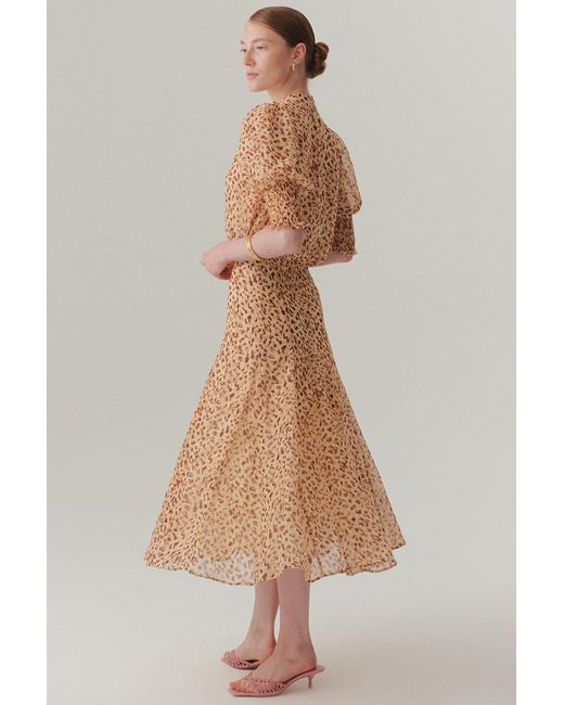 Exquise Natural Arianna Midi Skirt