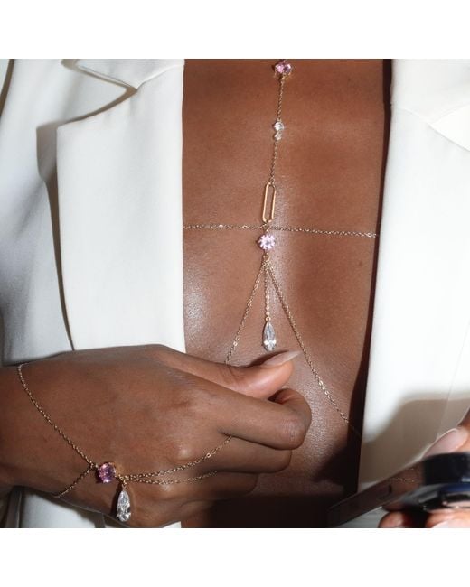 Studio Baloge Metallic Lumina Hand Chain
