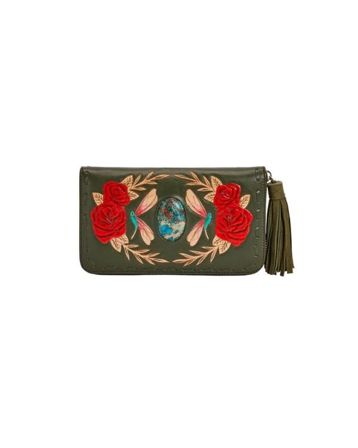 Jodi Lee Red Akaroa Rose Wallet
