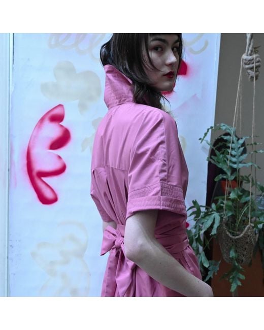 LA FEMME MIMI Pink Malinova Wrap Dress