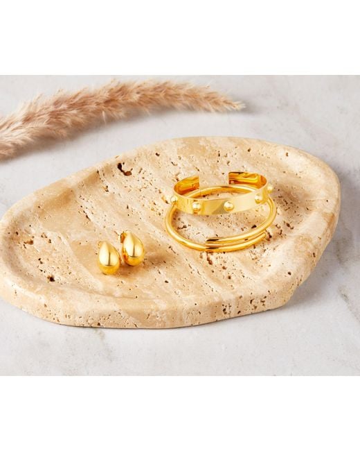 Visconti Yellow Alessia Petite Nodo Dorato Overlapping Cuff Bangle