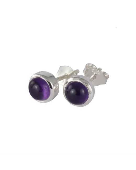 The Jewellery Store London Purple February Birthstone Earring Studs – Amethyst