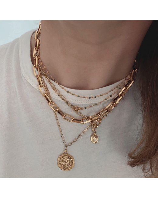 IN CAUDA VENENUM Metallic Vega Necklace