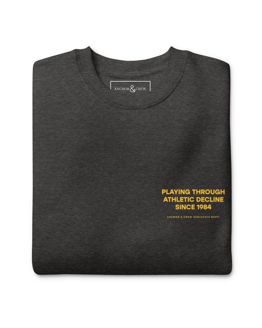 Anchor and Crew Gray Heather The Playmaker Basketball Club League Organic Cotton Sweatshirt