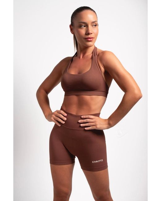 Cmmttd Purple Seamless Sculpt Bra