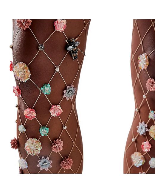 HIGH HEEL JUNGLE by KATHRYN EISMAN Natural Aurora Tights