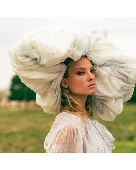 Miro Misljen Natural Cloud Sculptural Headpiece