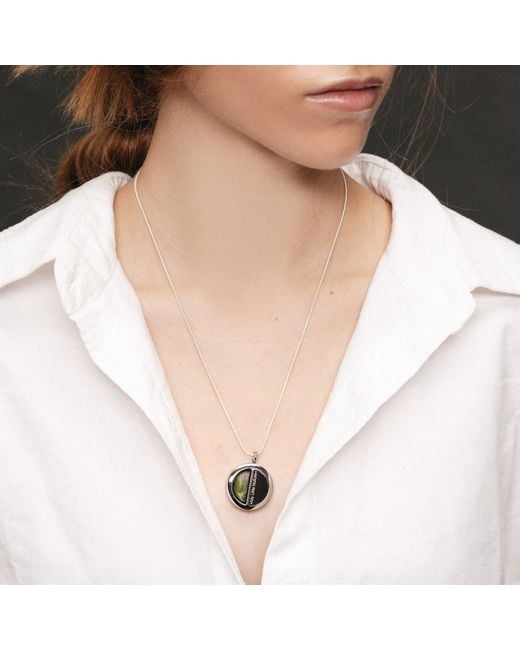 My Little Nature Metallic Nature Necklace With Real Pine Needles – Handcrafted Jewelry Symbolizing Eternal Youth, Forest-Inspired Necklace