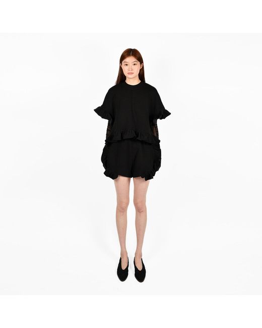 Ioana Ciolacu Black Peony Blouse