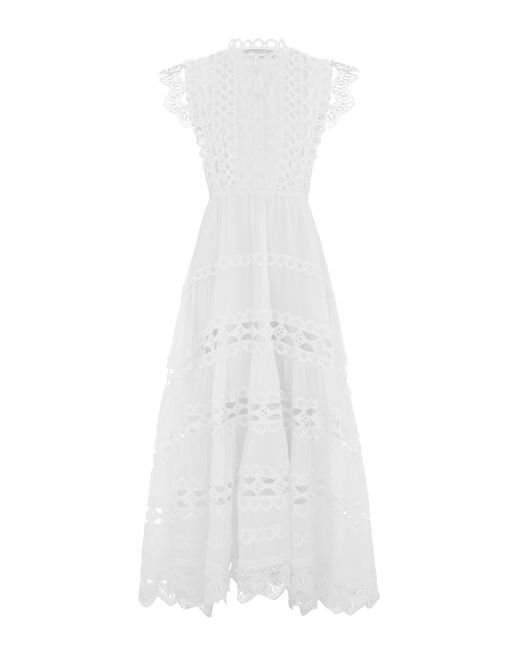 Hortons England White The Riviera Maxi Dress