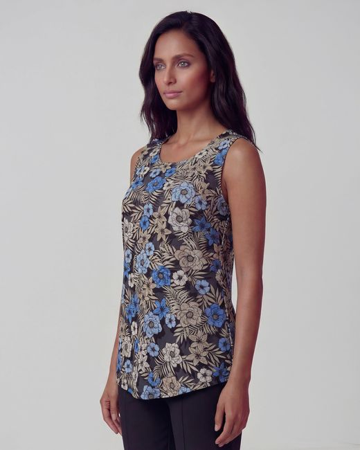 Lords of Harlech Blue Tina Tropical Mix Muscle Tank