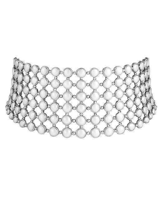 Maison De Gala White Mirage Metal Choker